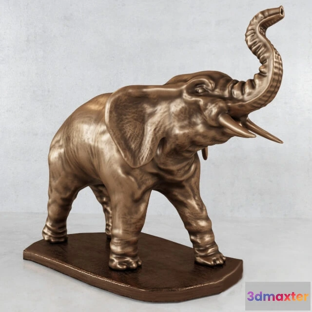 1608474 - decoration - Elephant Figurine 003 3D Max