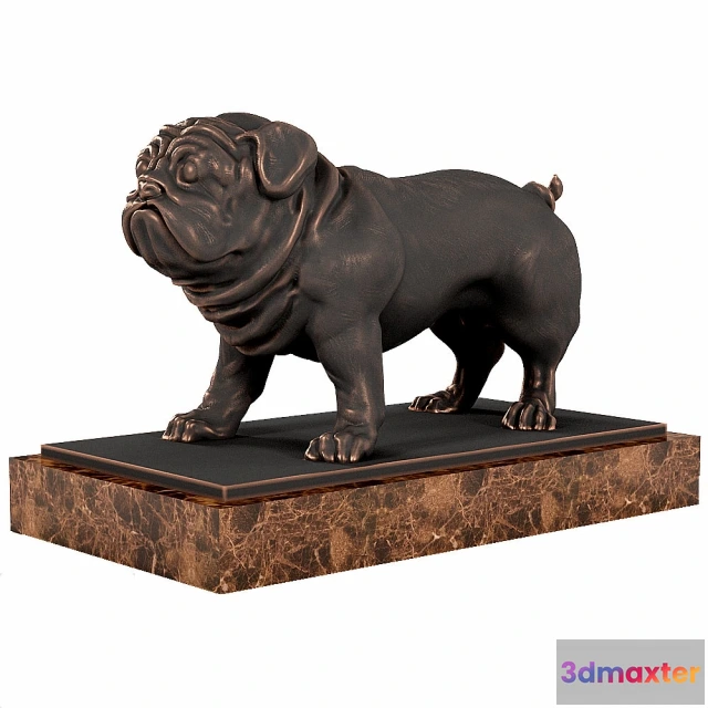 1608560 - decoration - Pug sculpture 3D Max