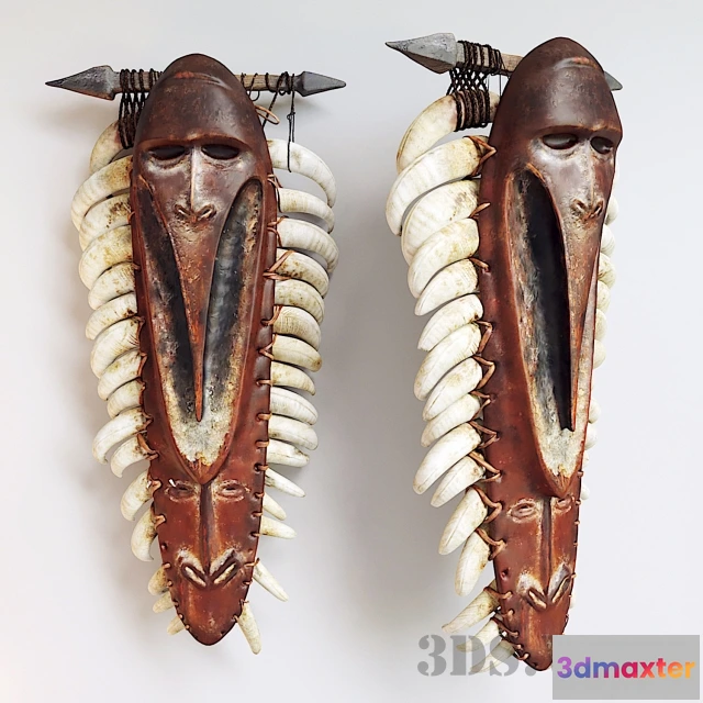 1608562 - decoration - African Shaman Mask 3D Max