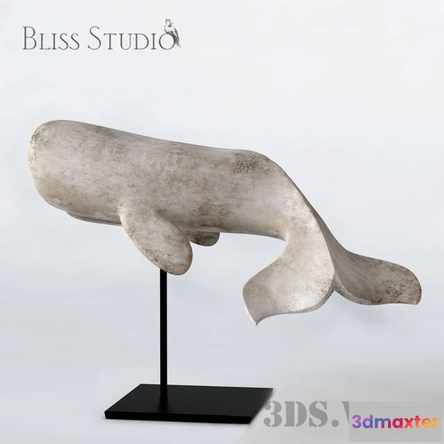 1608574 - decoration - White whale on stand 3D Max