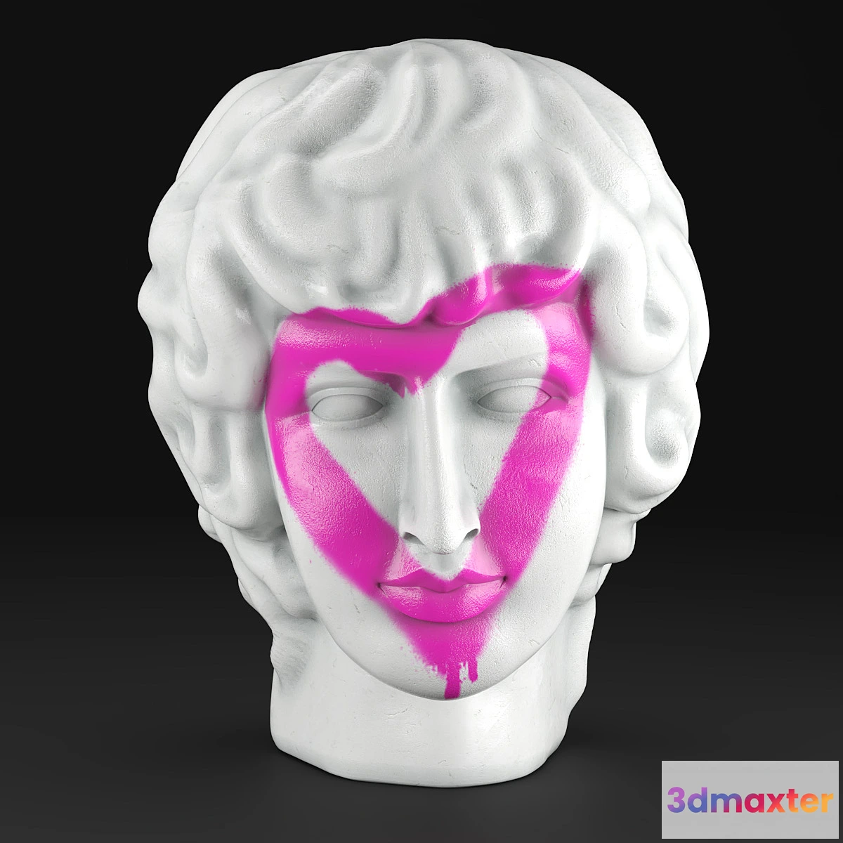 551255 - Plaster Head Antinous