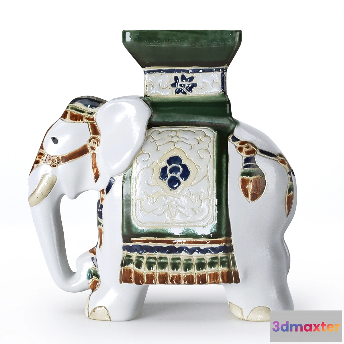 579462 - Ceramic Elephant Garden Stool