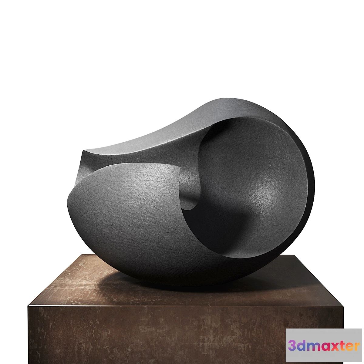 592790 - James Oughtibridge Jet Black Concave sculpture