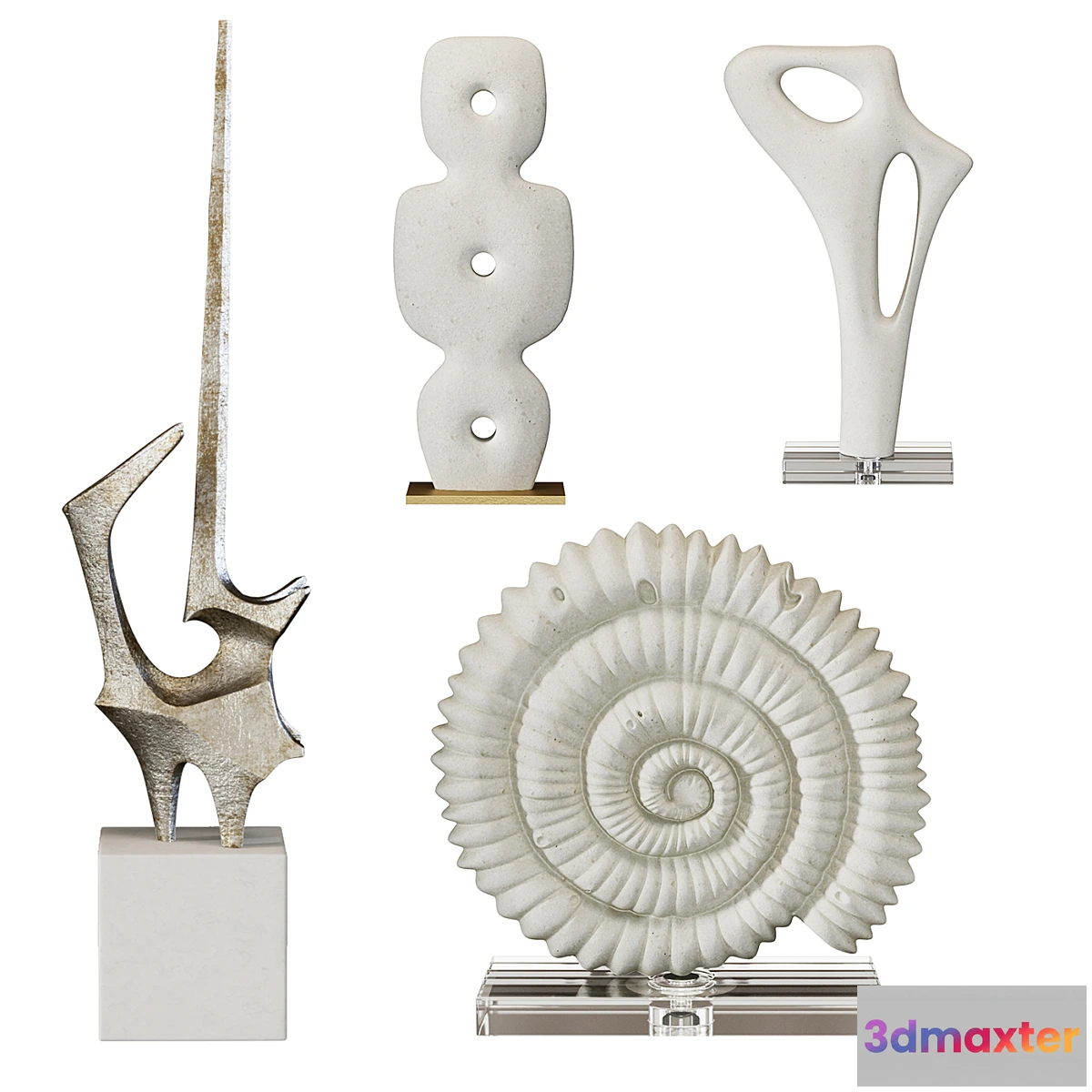 592964 - Arteriors Sculptures Set 4