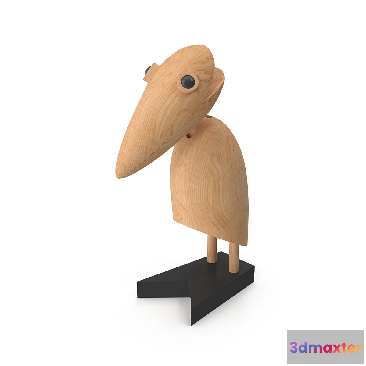593036 - Wood Figurine Marabou