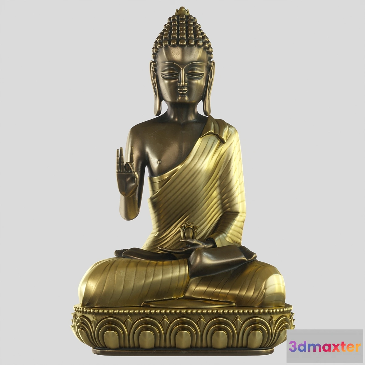 593550 - Meditating Buddha with lotus flower