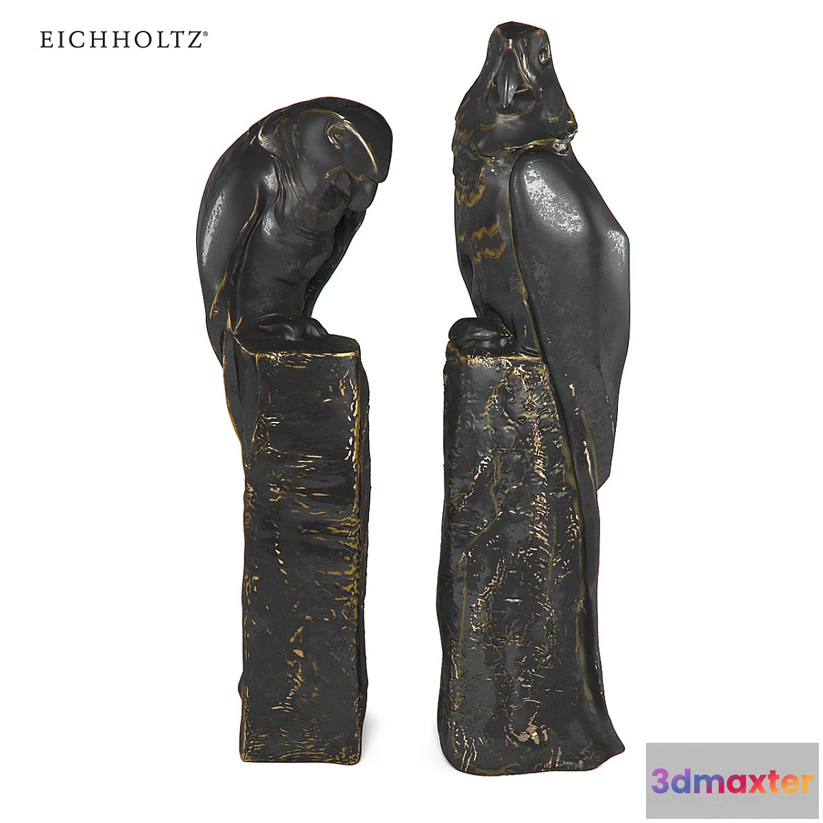 651815 - Book Stand Perroquet set of 2