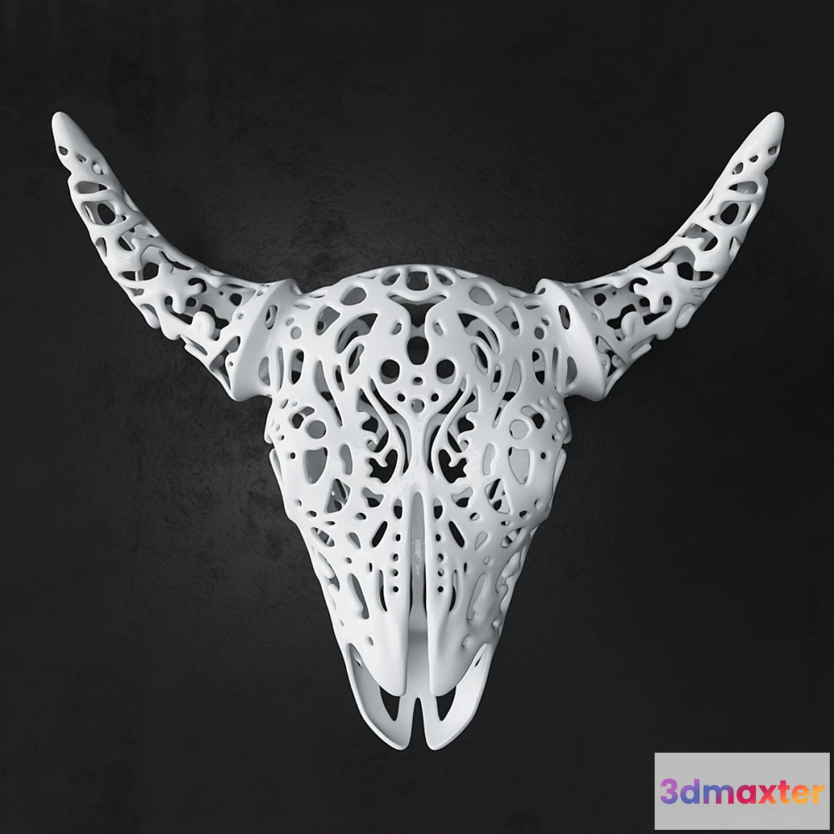 657209 - Buffalo_3D_Skull_Tallado