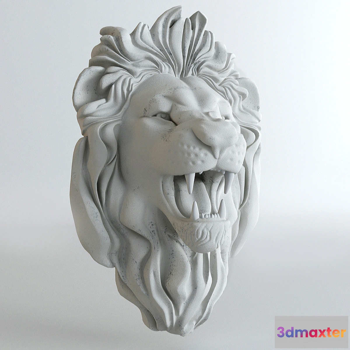 673729 - Plaster head of a lion