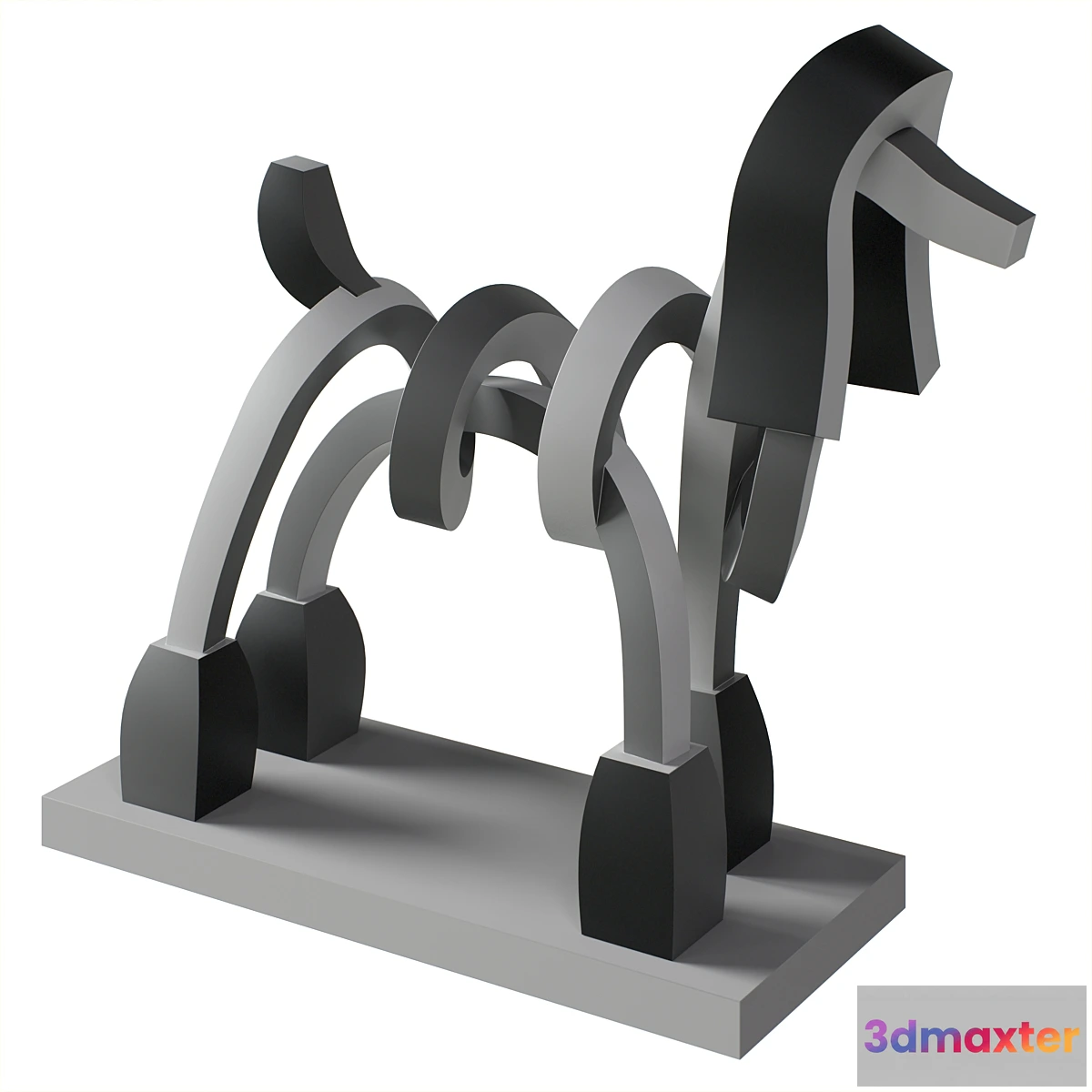 681258 - Silver Poodle Statue - No.2