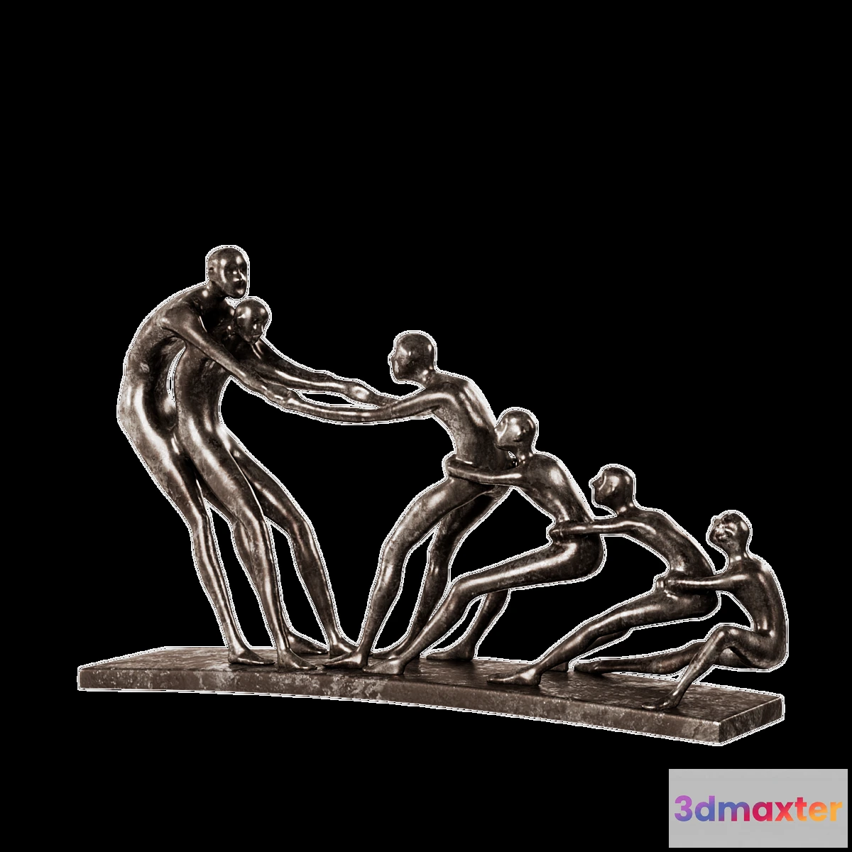 681320 - WAYFAIR bronze statuette War Human