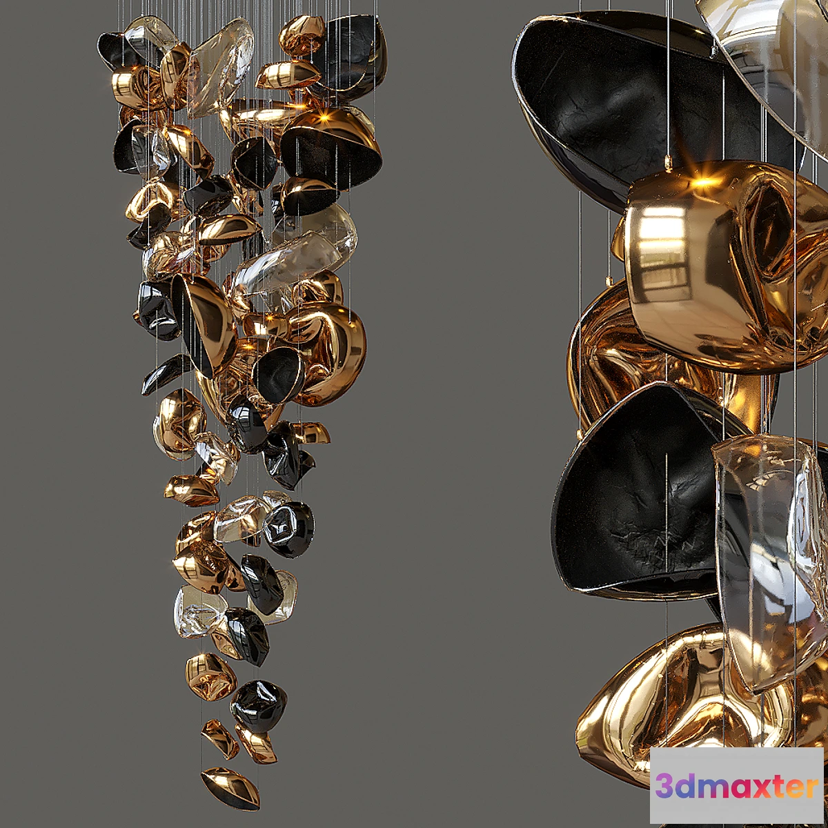 703182 - Suspended sculptural composition Vargov Design - Deformity - No.2