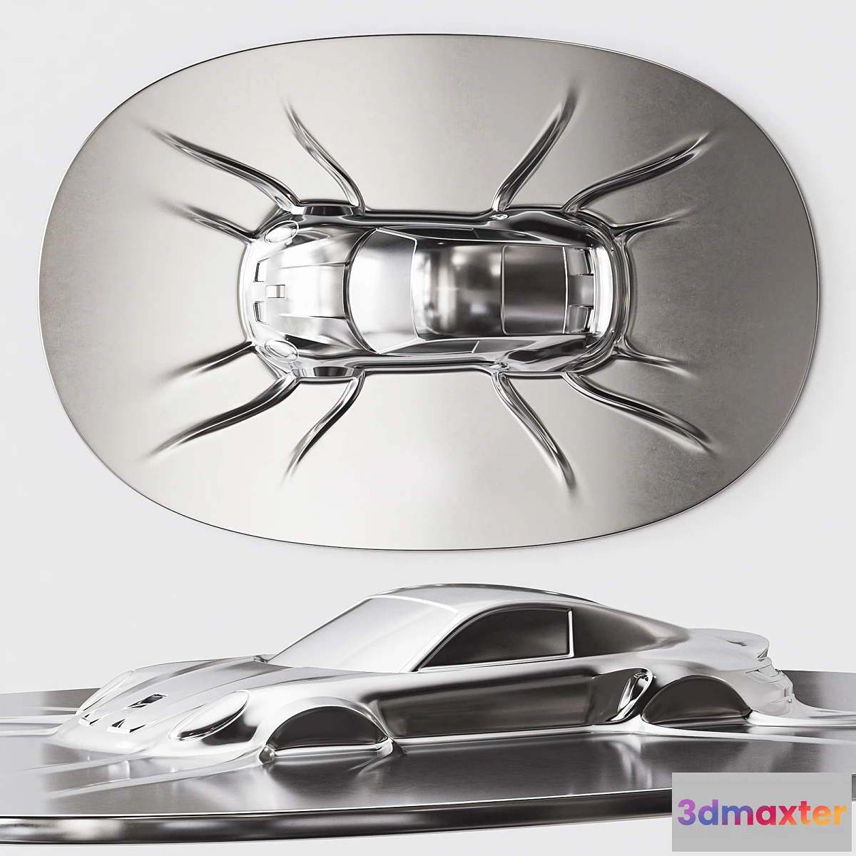 703284 - Abstract sculpture Porsche 911 GTS