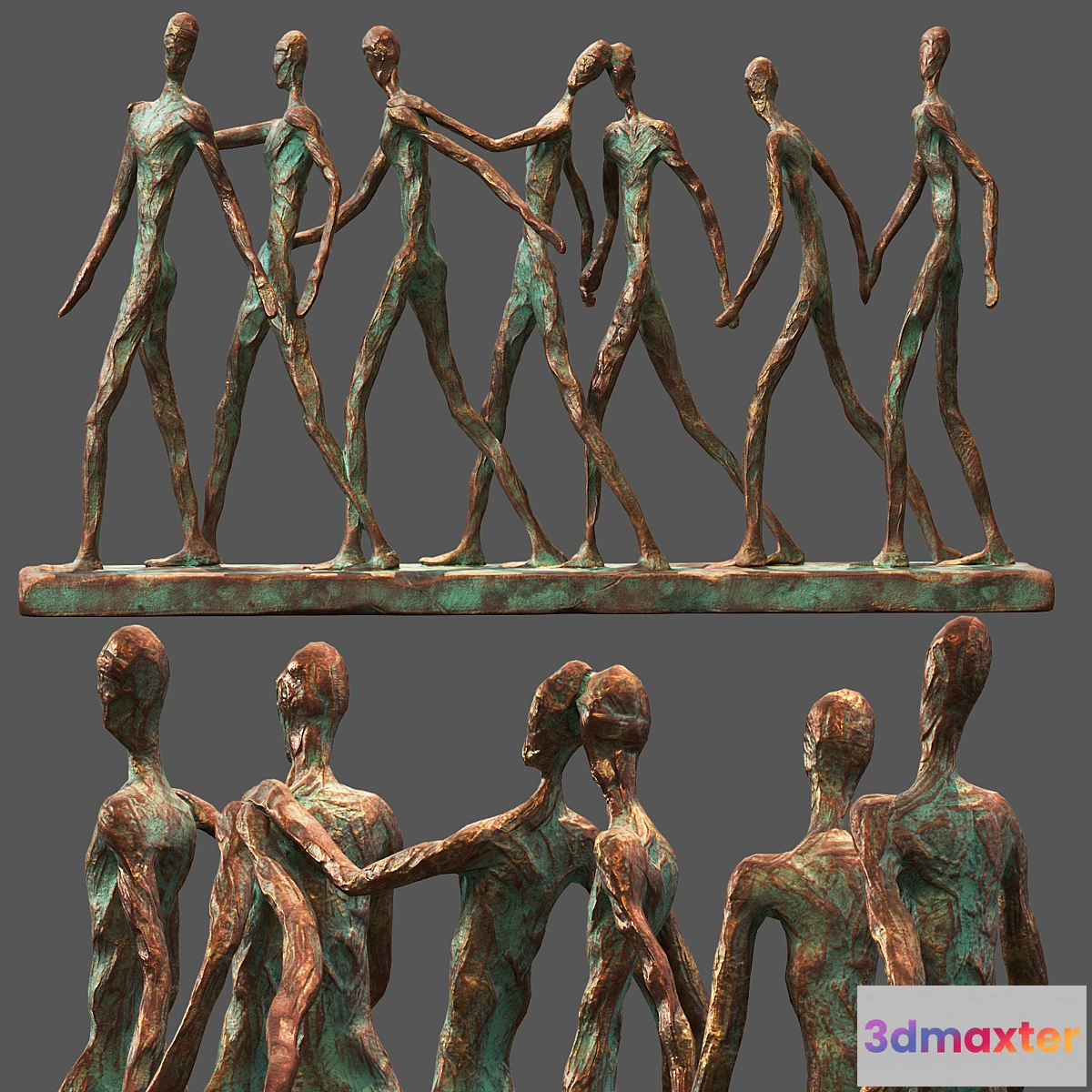 703380 - Abstract Family Camaraderie Decorative Showpiece Ornament