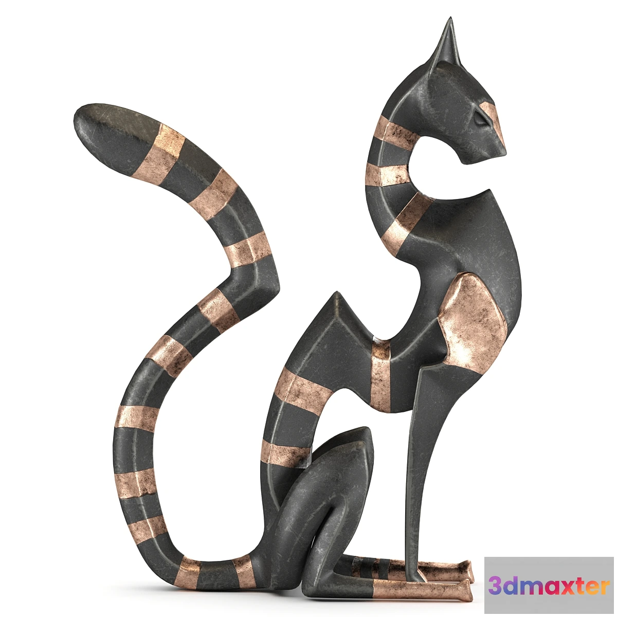 703420 - Black cheetah sculpture - No.2