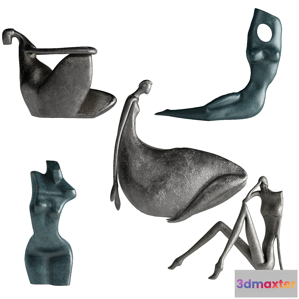 703436 - Human Abstract Sculptures 7