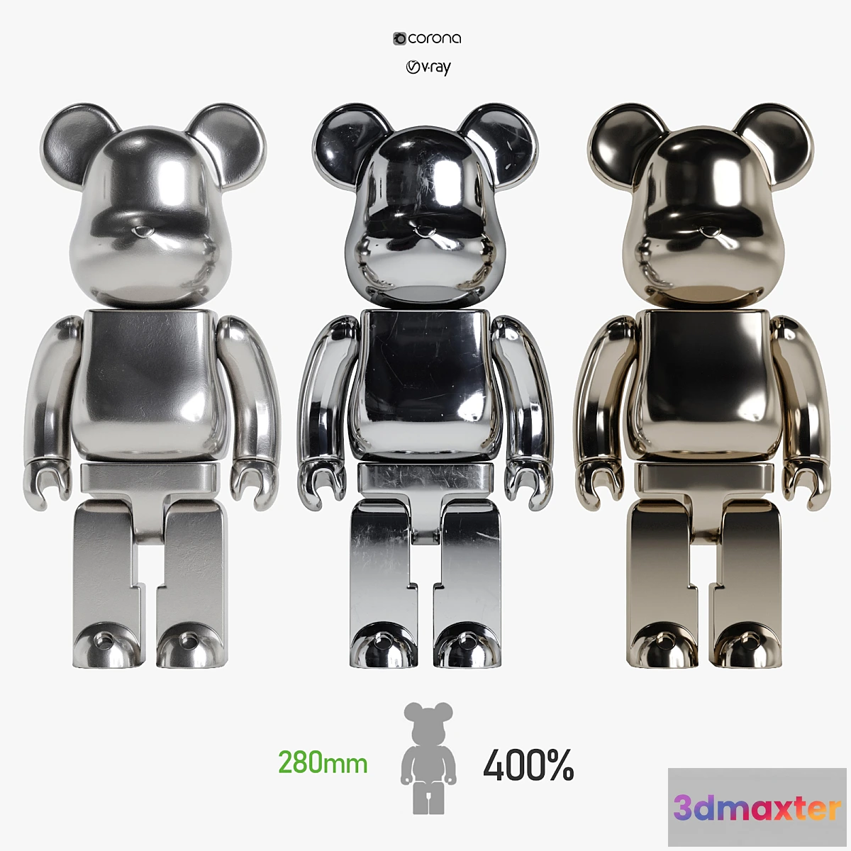 751535 - Bearbrick _ 3Metal