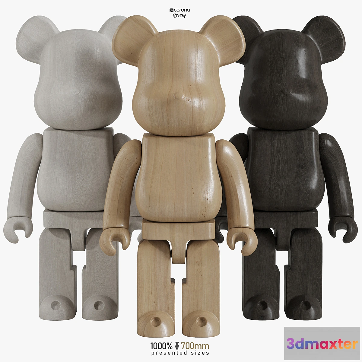 751679 - Bearbrick _ Wood