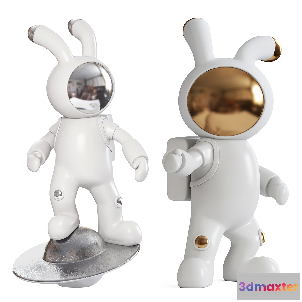 770163 - Space rabbit sculpture