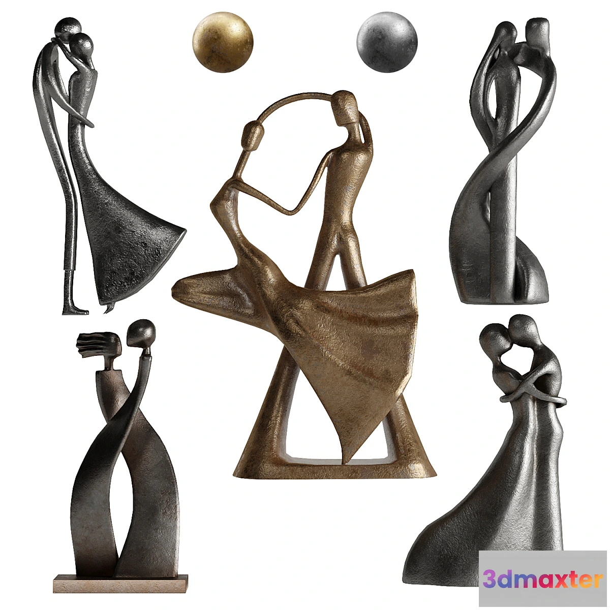 770219 - Human Abstract Sculptures 6 Love Position - No.2