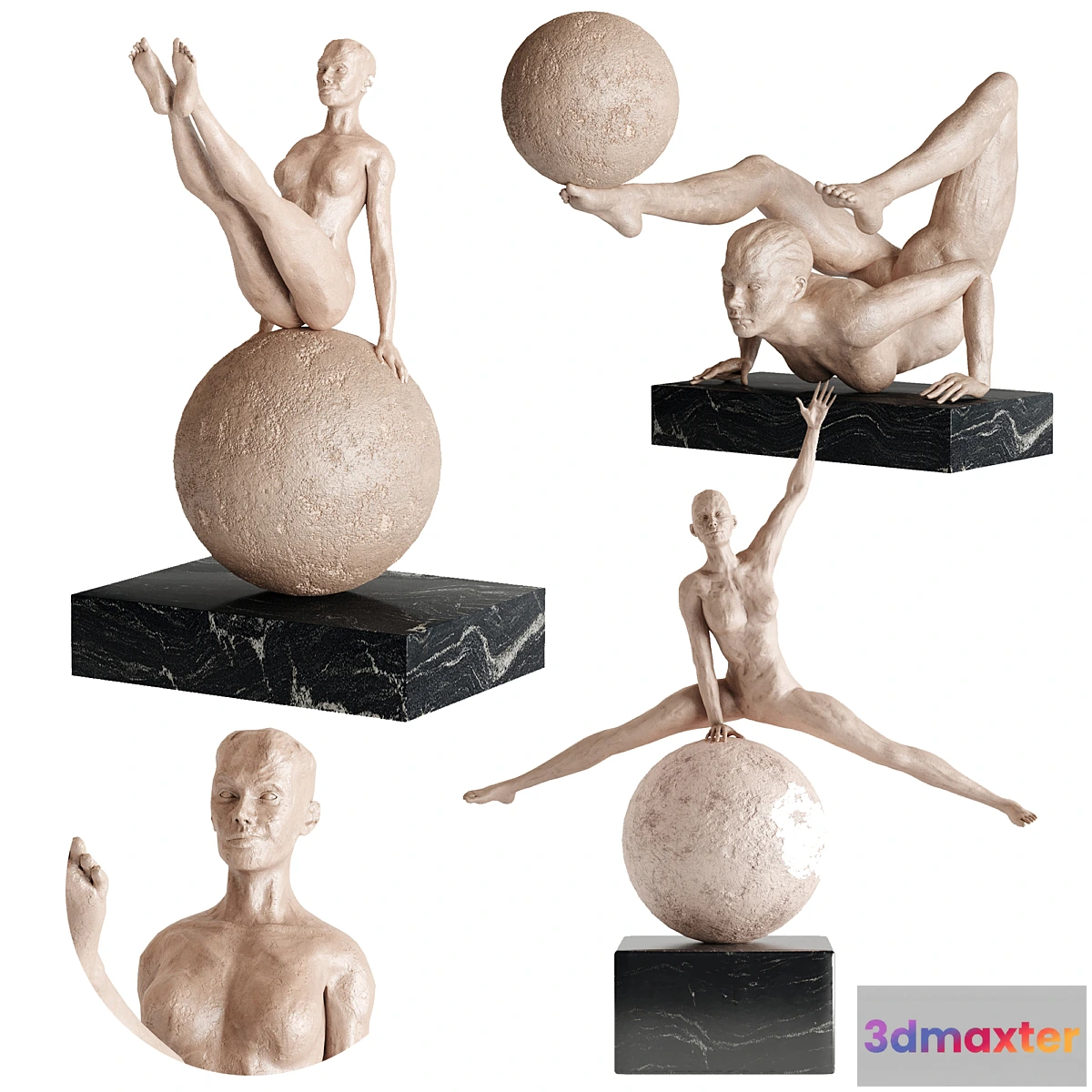 770283 - Human Sculptures 12(Girls With Balls) - No.2