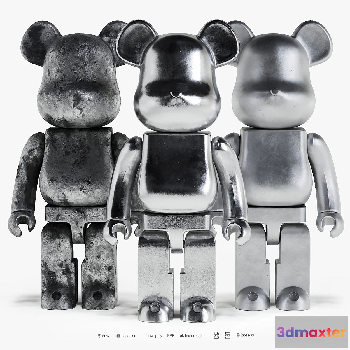 785068 - Bearbrick _ 3 Metal 2 - No.2