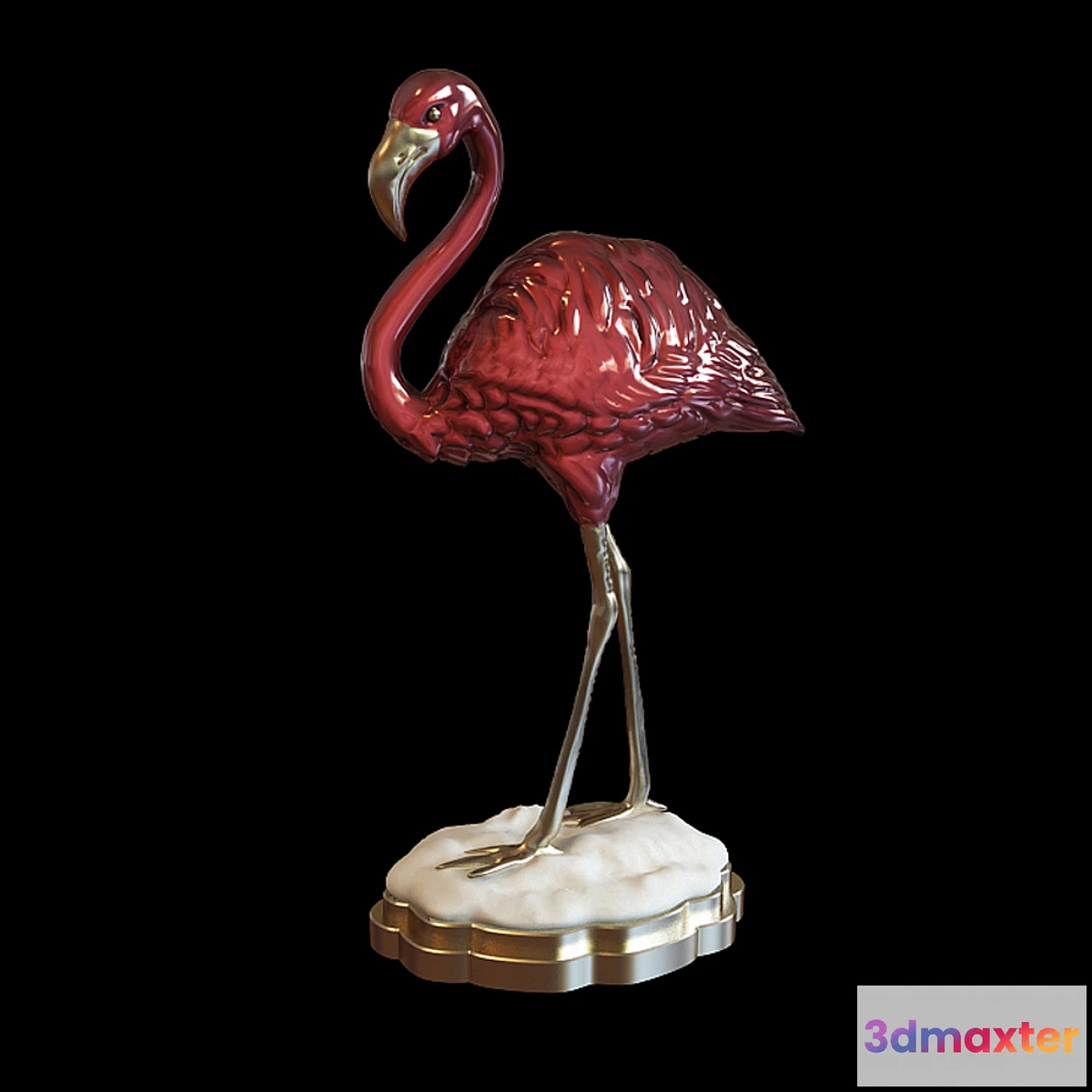 829182 - John-Richard Porcelain Pink Flamingo - No.3