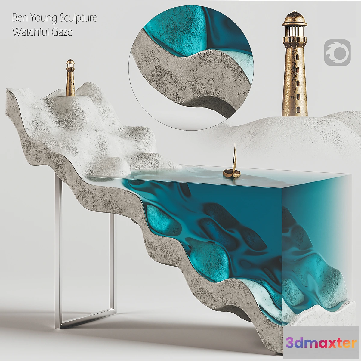 829250 - Ben Young Sculpture-Watchful Gaze - No.3