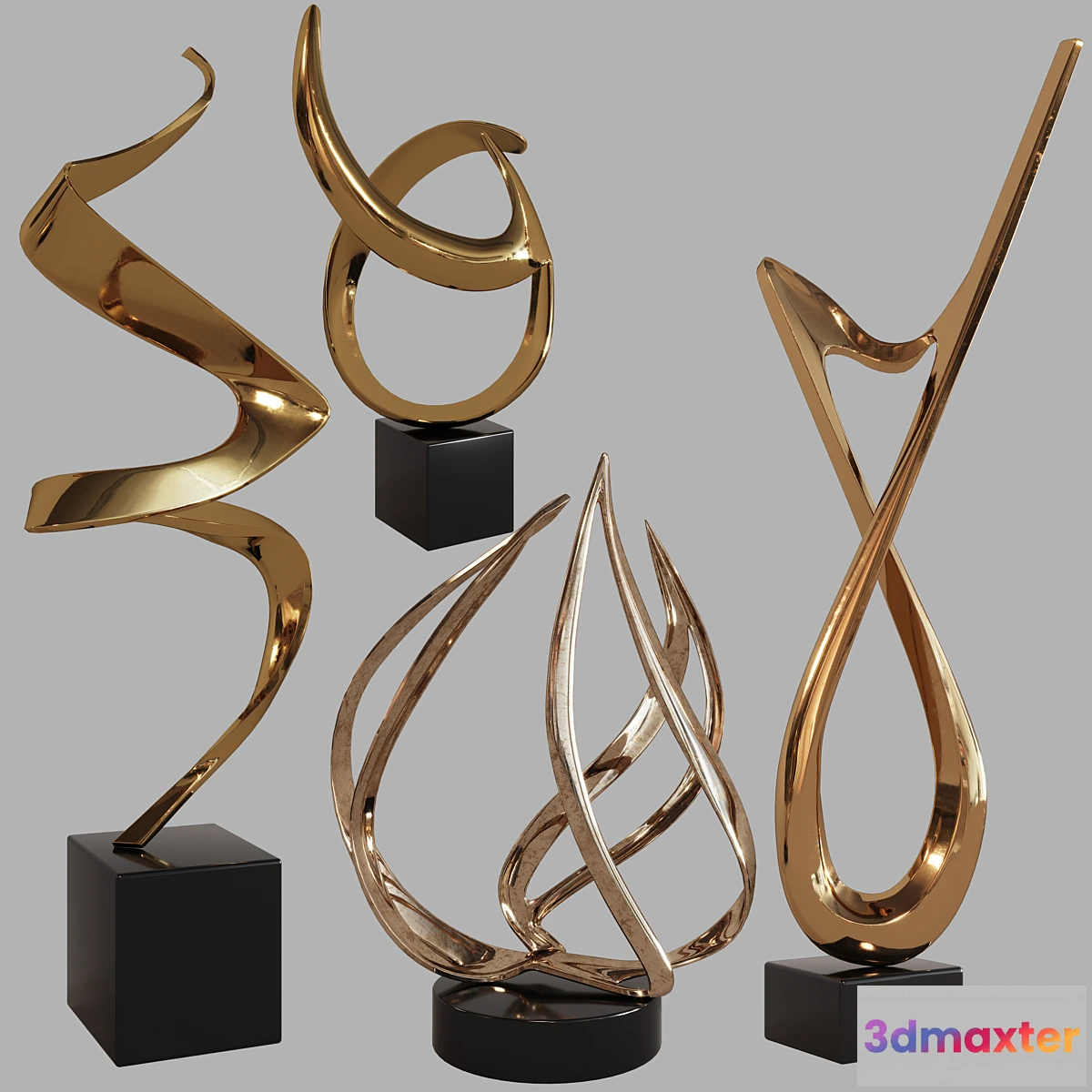 829300 - Sculptures decor set by Bob Bennett 03 - No.3