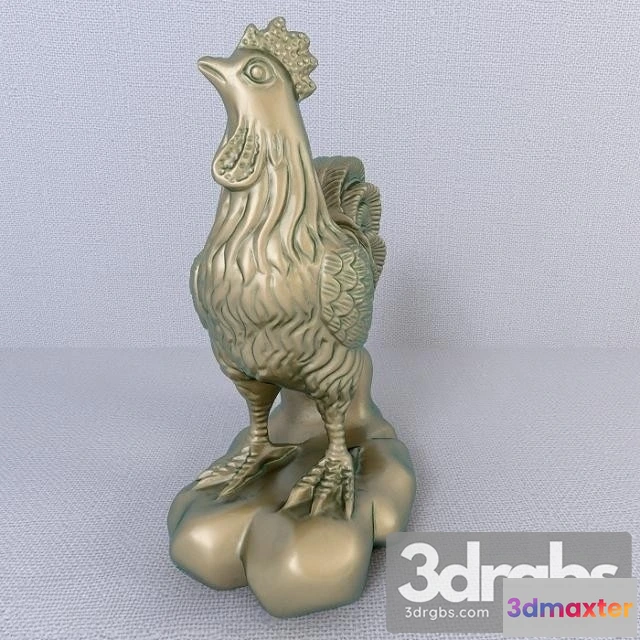 930872 - 12 Bronze Zodiac Animals Chicken