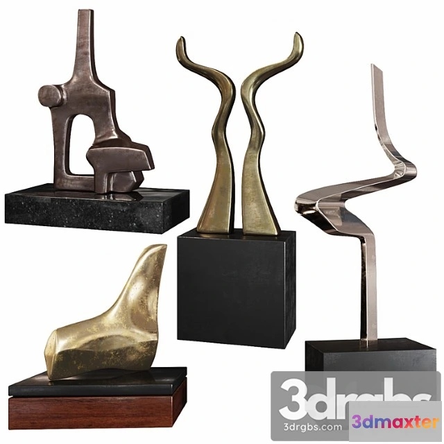 930912 - Abstract sculptures set by burlini varga