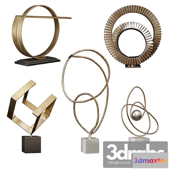 930966 - Arteriors Sculptures Set 3