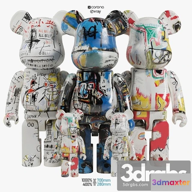 931012 - Bearbrick Basquiat ART