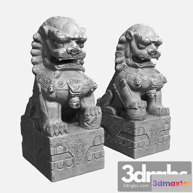 931052 - Buddhas lions