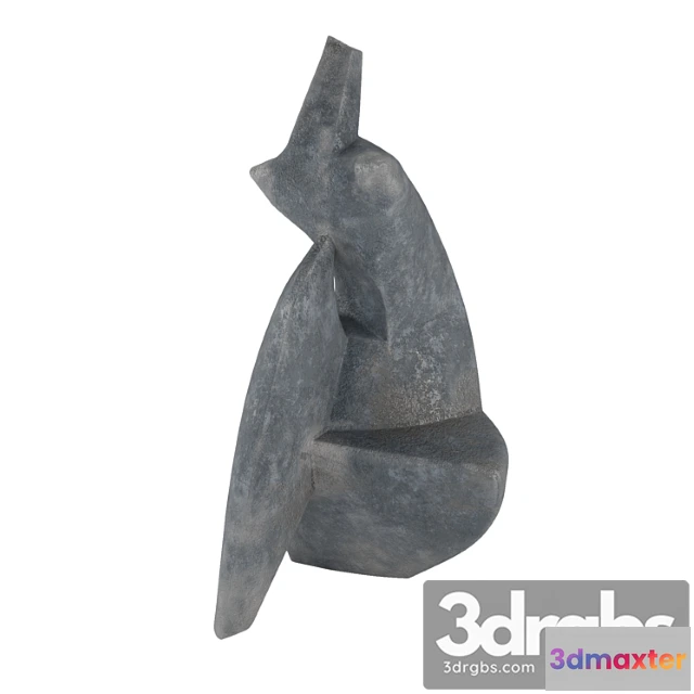 931126 - Dark Ceramic Woman Decor