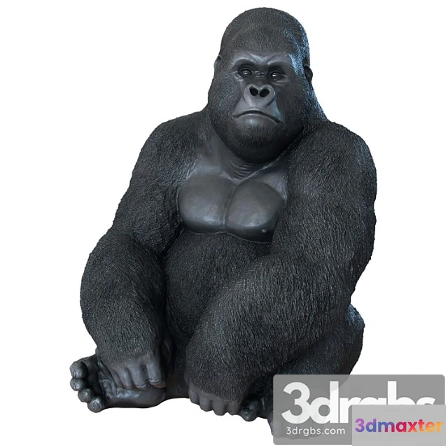 931130 - Deco figurine monkey gorilla side xl