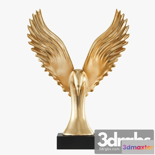 931234 - Figurine Gold Eagle Wing - No.2