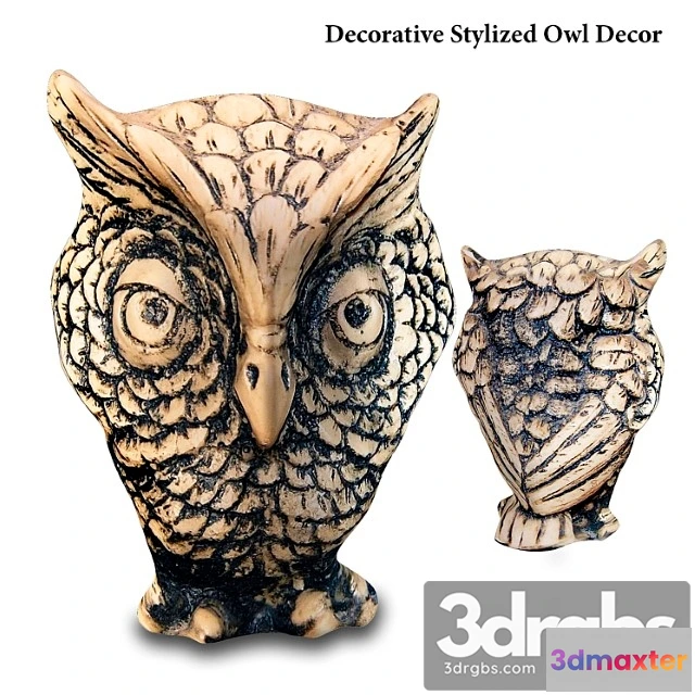 931408 - Macespace - decorative stylized owl decor
