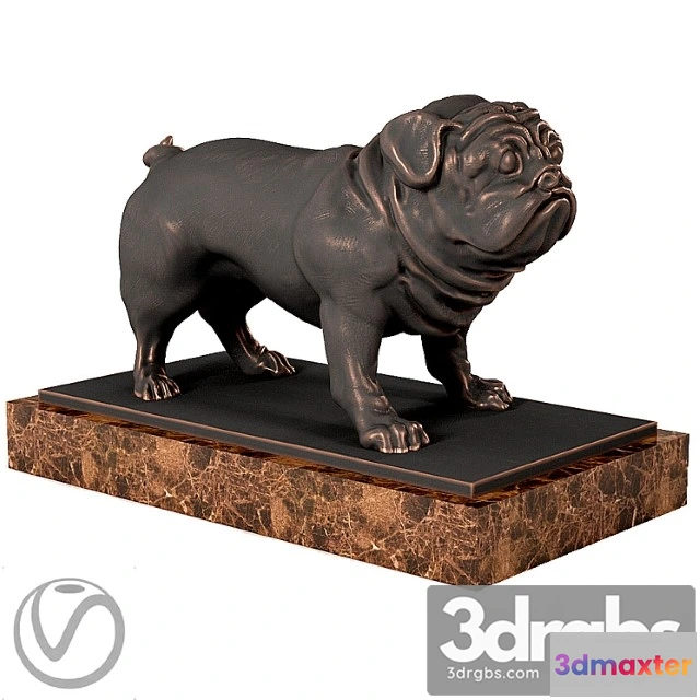 931482 - Pug sculpture