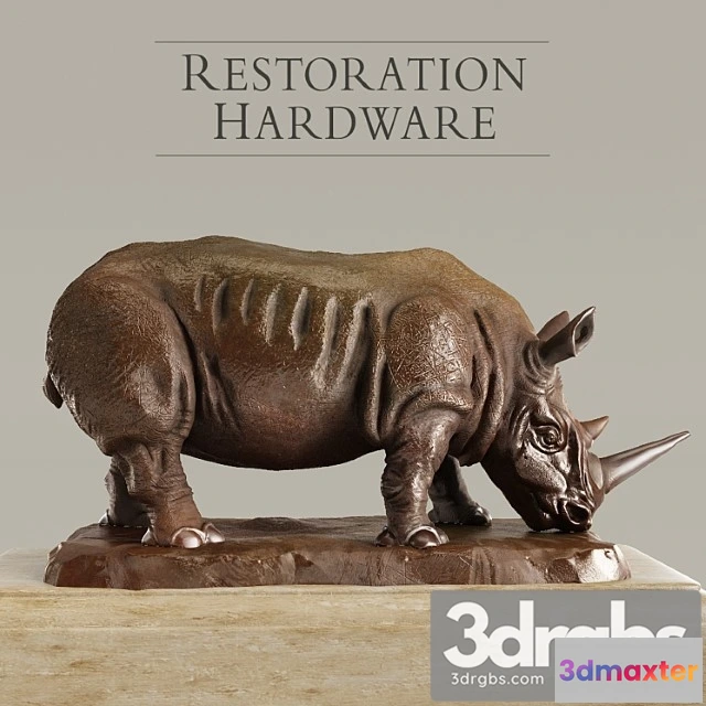 931502 - RH Bronze Rhino