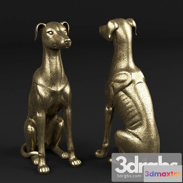 931570 - Seated greyhound