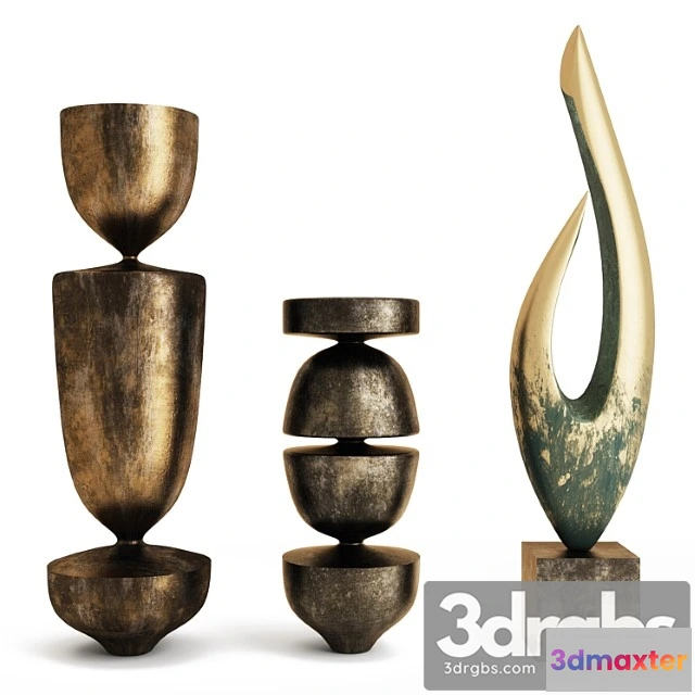931576 - Set Of Three Sculptures 2