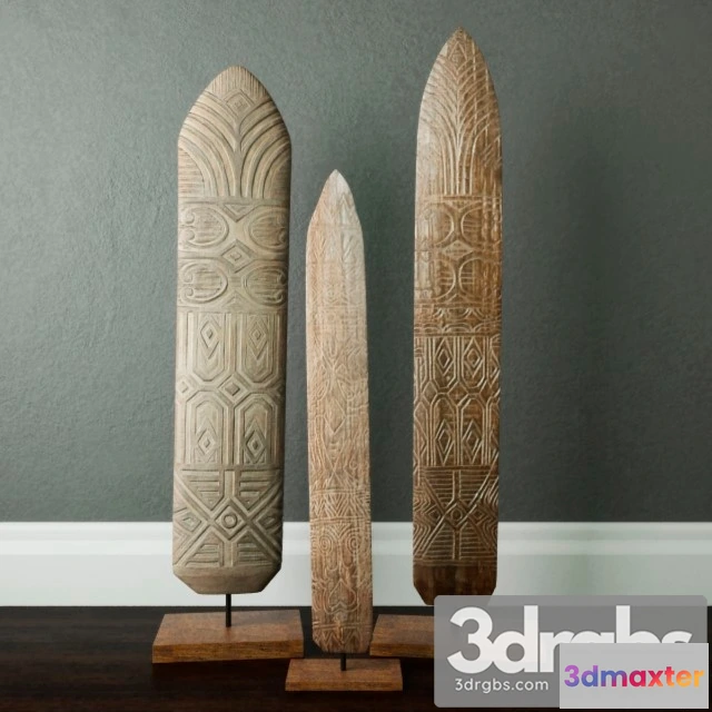 931582 - Shields Wood Standing Decoration Jeffan