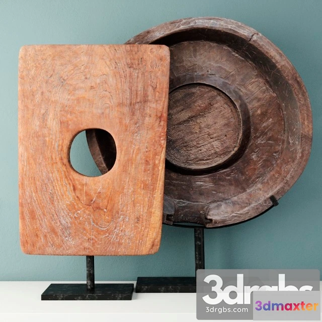 931642 - Teakwood Sculptures on Stand