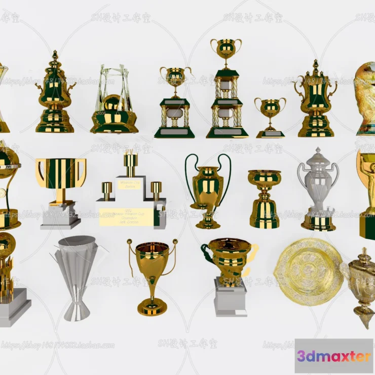 1133456 - Trophy Decorative - 3D Models - 0017