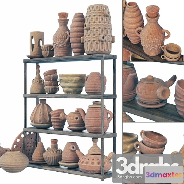 1022888 - clay crockery rack no. 9