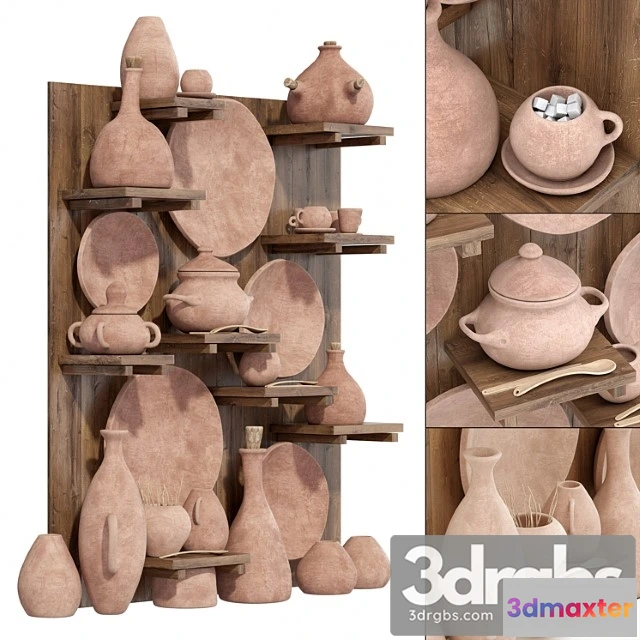 1022890 - clay crockery rack