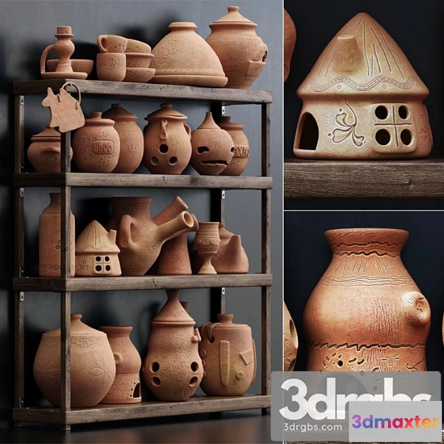 1022894 - clay crockery shelf no.20