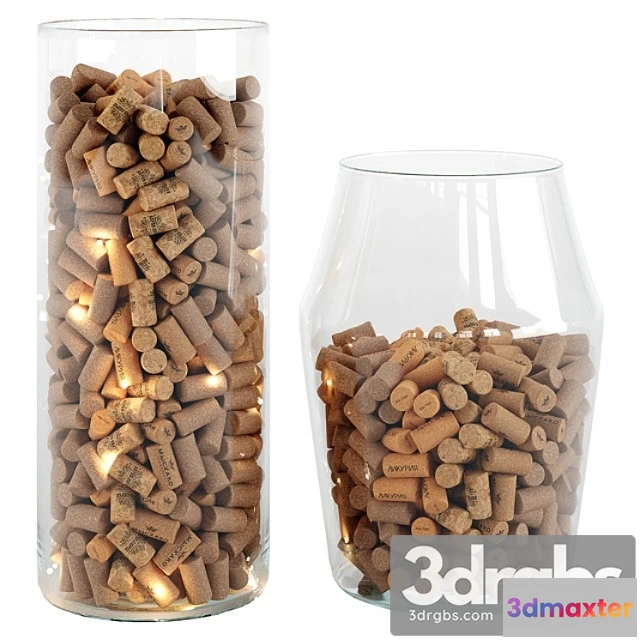 1023010 - Wine corks in a vase decor