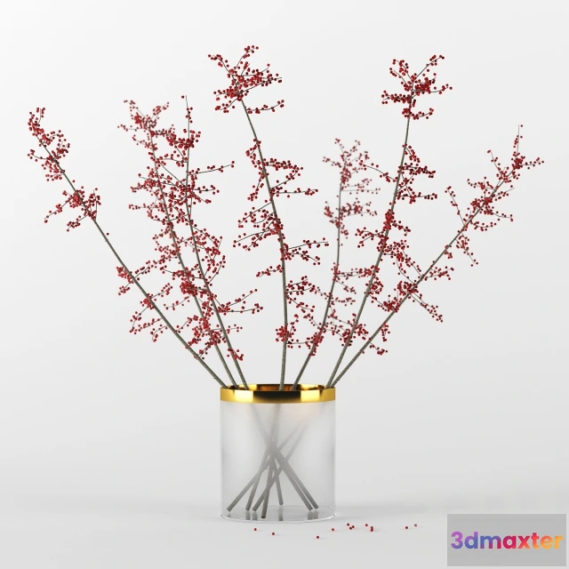 1073156 - Autumn branches in glass vase - 206713